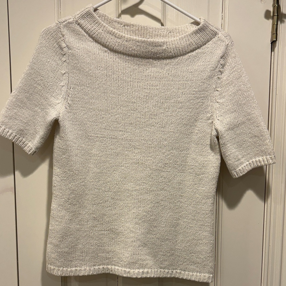 Talbots Cream Crew Neck Sweater